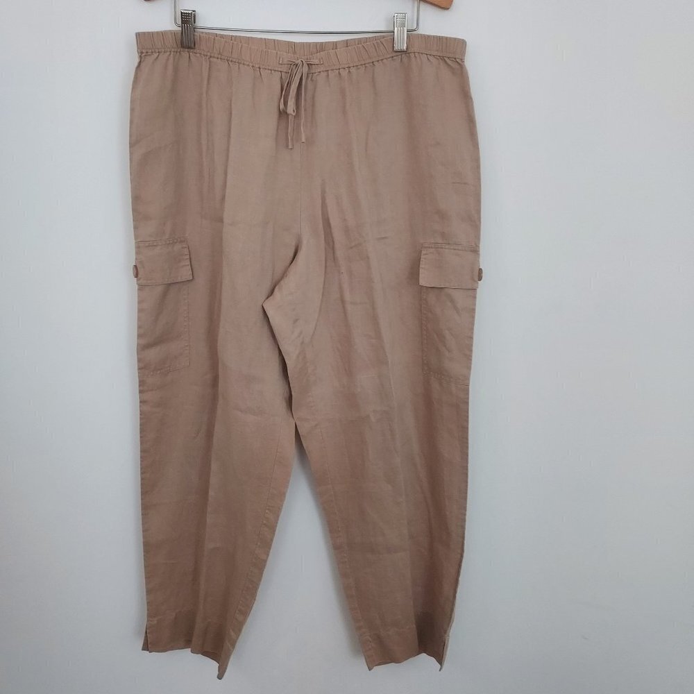 Toto N Ko Linen Tan Pants Size 1X